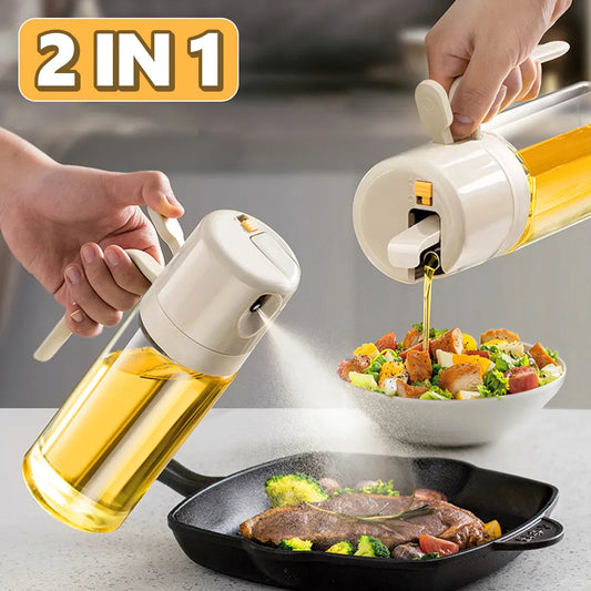 2 In 1 Oil Sprayer Bottle BBQ Cooking