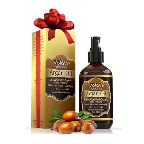 VoilaVe USDA and ECOCERT 100% Pure Organic Moroccan Argan