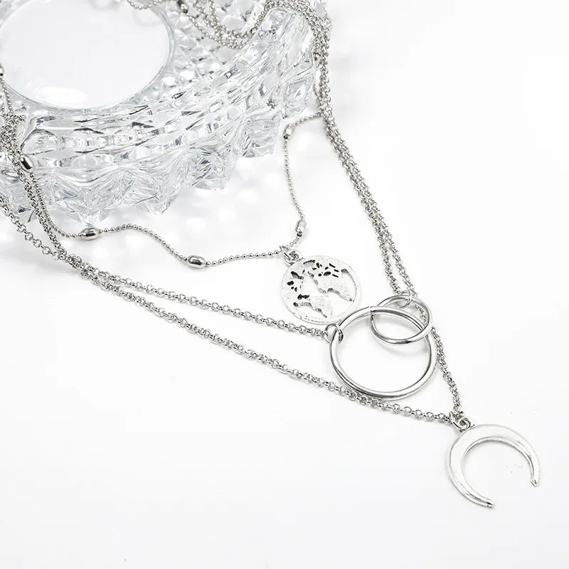 Bohemia Coin letter Layered Chain