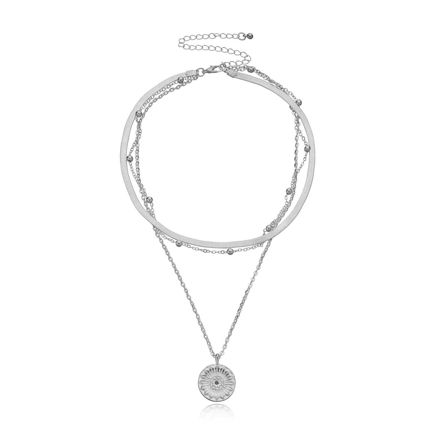 Bohemia Coin letter Layered Chain