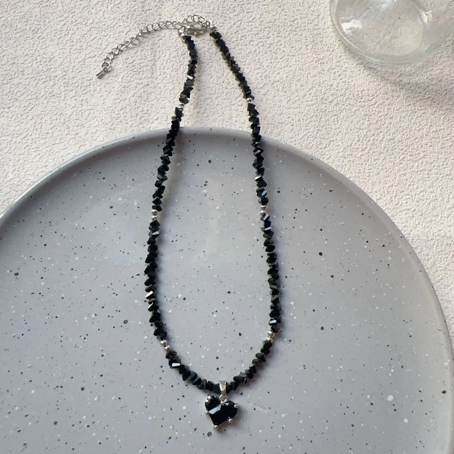 Zircon Crystal Heart Pendant