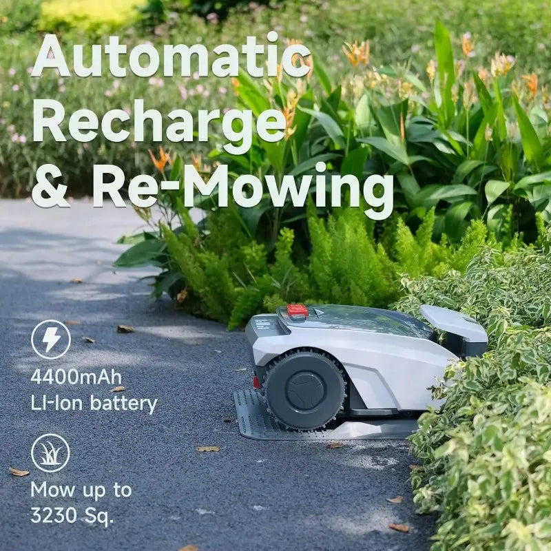 Robotic Lawn Mower with Bluetooth APP Control and GPS